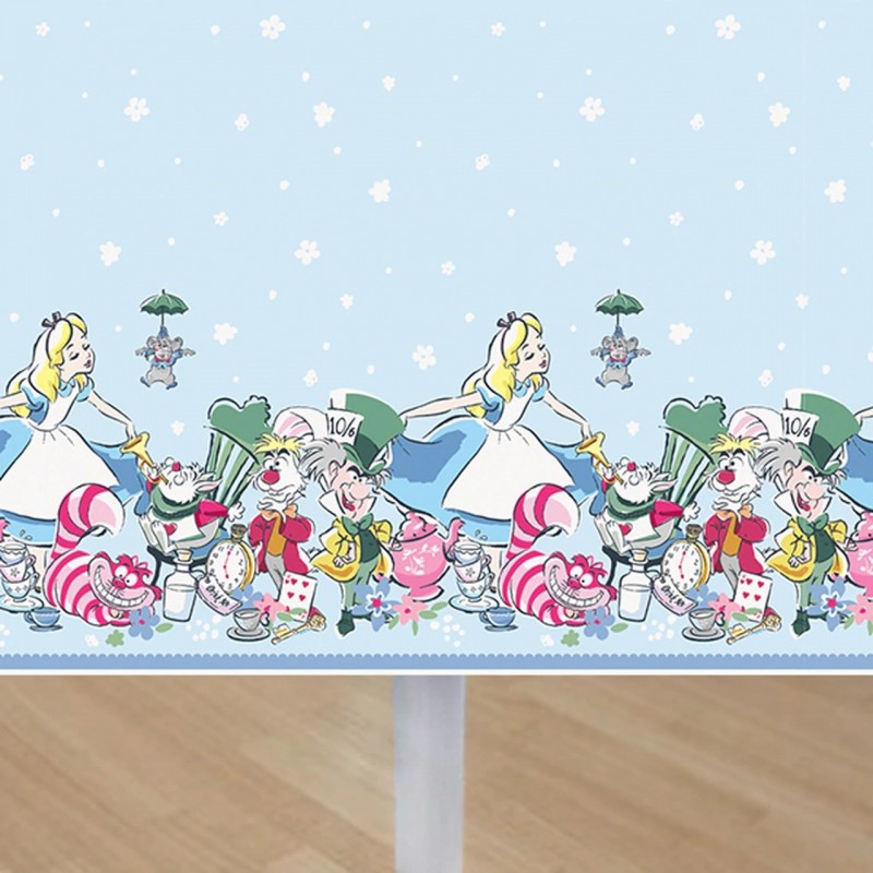 Alice in Wonderland Plastic Tablecloth Alice in Wonderland Plastic Tablecloth