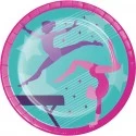 Gymnastics Party Large Paper Plates (Pack of 8)