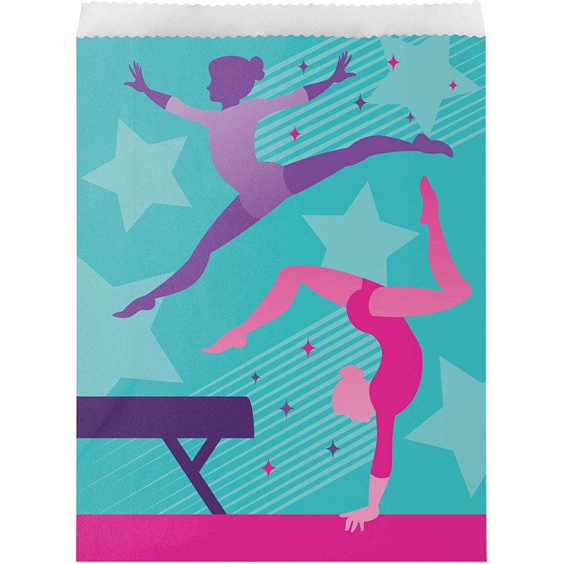 Gymnastics Party Bags (Pack of 8) | Gymnastics Party Supplies