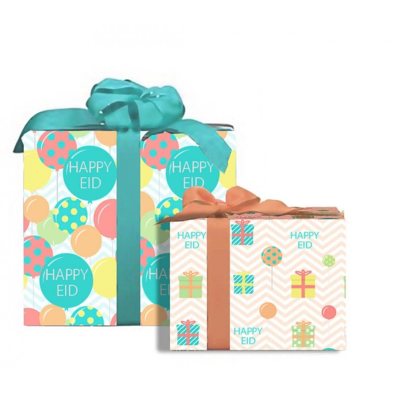 Eid Mubarak Happy Eid Gift Wrap (Set of 2) Eid Mubarak Happy Eid Gift Wrap (Set of 2)