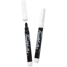 Wilton FoodWriter Fine & Bold Tip Black Edible Markers (Set of 2) | Wilton Party Supplies