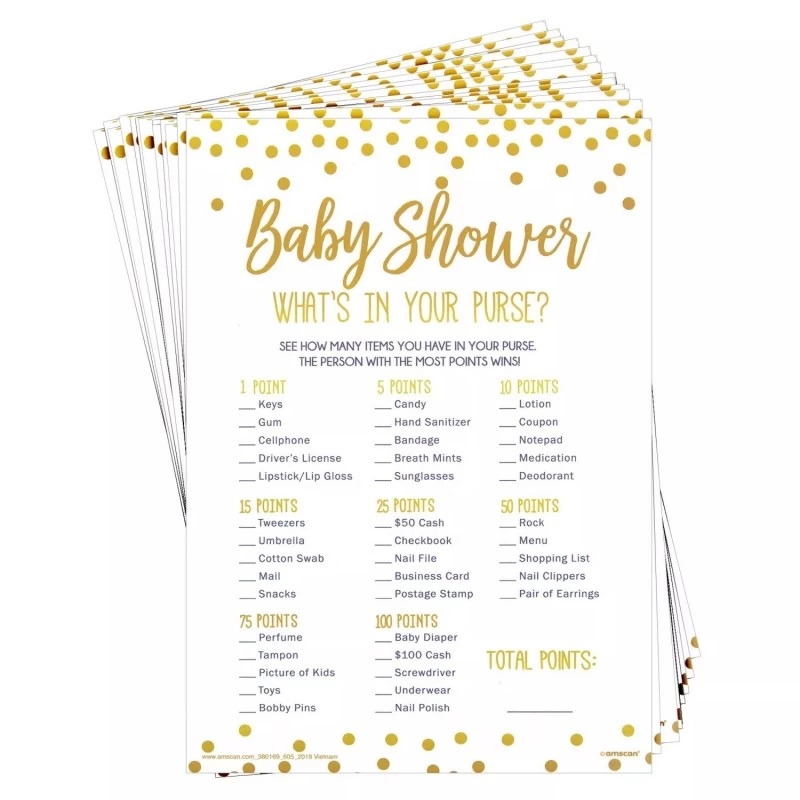 Baby Shower Purse Game (Set of 24) | Games