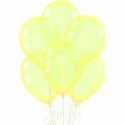 30cm Neon Crystal Yellow Balloons (Pack of 10)