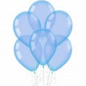 30cm Neon Crystal Blue Balloons (Pack of 10)