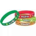 Super Mario Rubber Wristbands (Pack of 6)