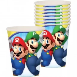 Super Mario Paper Cups (Pack of 8) | Super Mario Party Supplies