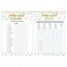 Baby Shower Word Games (Set of 24) | Games