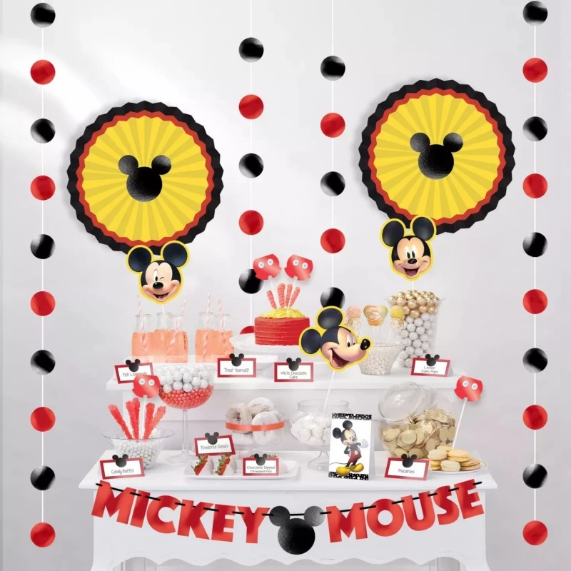 Mickey Mouse Candy Buffet Table Decorating Kit (23 Pieces) | Mickey Mouse Party Supplies