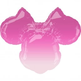Shaped Ombre Minnie Mouse Foil Balloon | Minnie Mouse Party Supplies