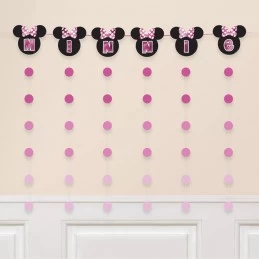 Minnie Mouse String Garland Banner | Minnie Mouse Party Supplies