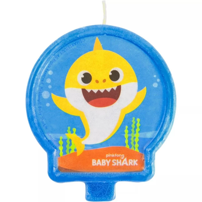 Baby Shark Candle | Baby Shark Party Supplies | Who Wants 2 Party