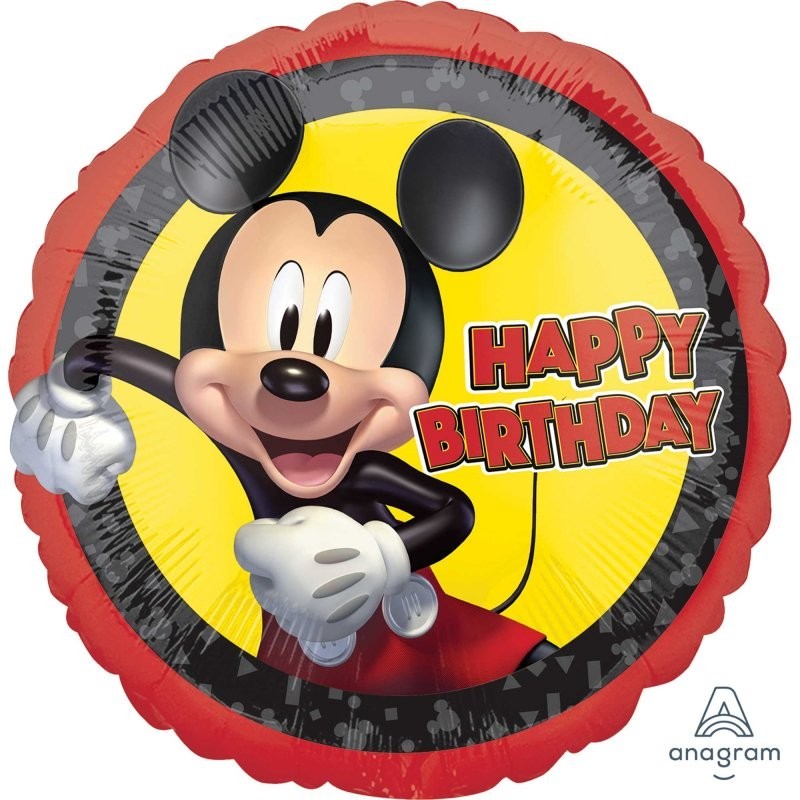 Happy Birthday Mickey Mouse Foil Balloon | Mickey Mouse Party Supplies |  Who Wants 2 Party