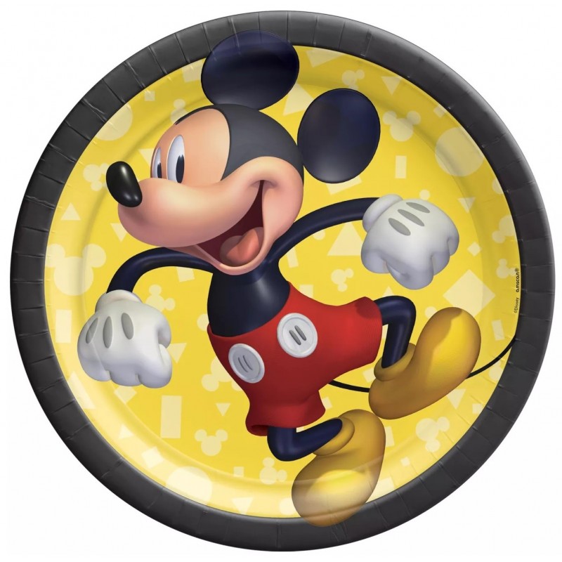 Mickey Mouse Small Plates (Pack of 8) | Mickey Mouse Party Supplies