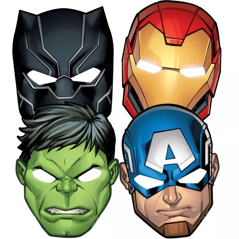 Avengers Unite Party Masks (Pack of 8) | Avengers