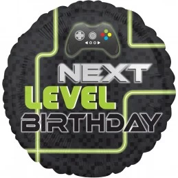 Level Up Gaming Foil Balloon | Video Game Party Supplies