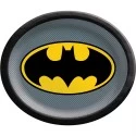 Large Oval Batman Paper Plates (Pack of 8)