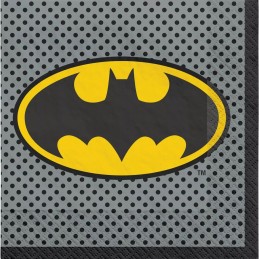Heroes Unite Batman Large Napkins (Pack of 16) | Batman Party Supplies