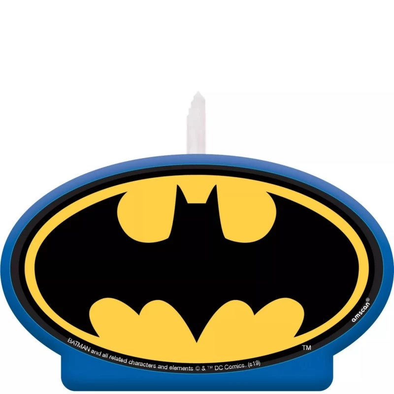 Heroes Unite Batman Candle | Batman Party Supplies