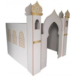 Kids Large Cardboard Masjid Playhouse | Ramadan/Eid Party Supplies