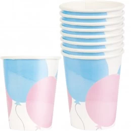 Gender Reveal Baby Shower Paper Cups (Pack of 8) | Gender Reveal
