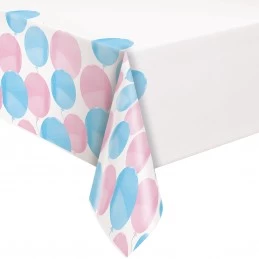 Gender Reveal Baby Shower Plastic Tablecloth | Gender Reveal Party Supplies
