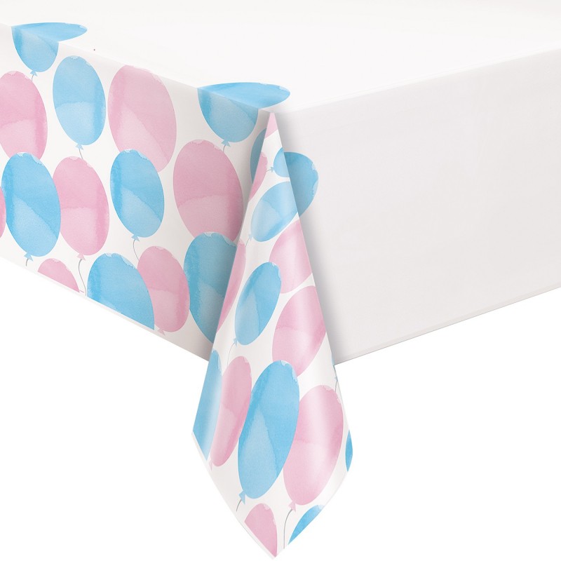 Gender Reveal Baby Shower Plastic Tablecloth Gender Reveal Baby Shower Plastic Tablecloth