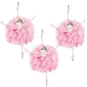 Ballerina Hanging Pom Pom Decorations (Set of 3)