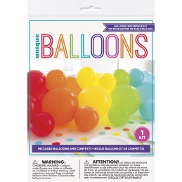 Rainbow Balloon Table Centrepiece Kit (41 Piece)