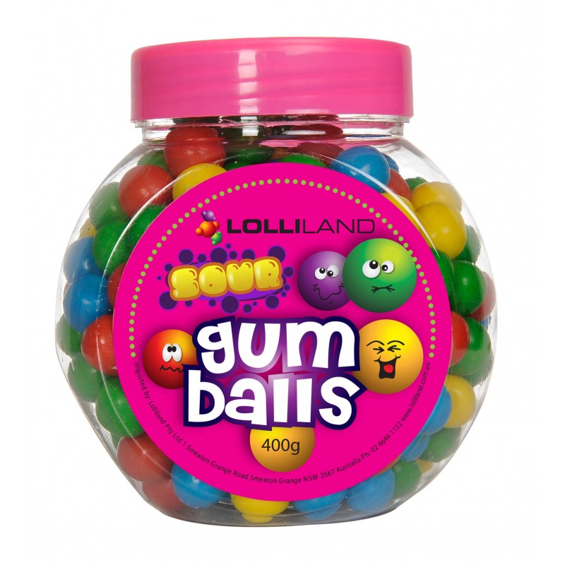 Coloured Sour Gumballs | Lollies Party Supplies