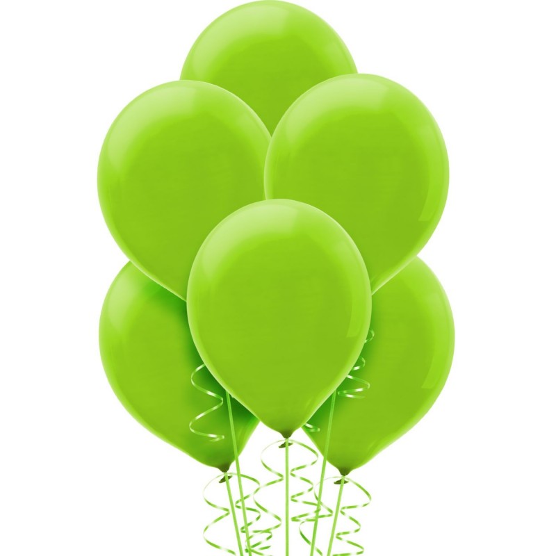 Kiwi Green Latex Balloons (Pack of 20) | Coloured Latex Balloons