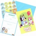 Bluey Party Invitation Set (Pack of 8)