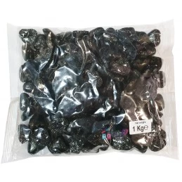 Black Foiled Chocolate Hearts (1kg) | Lollies Party Supplies