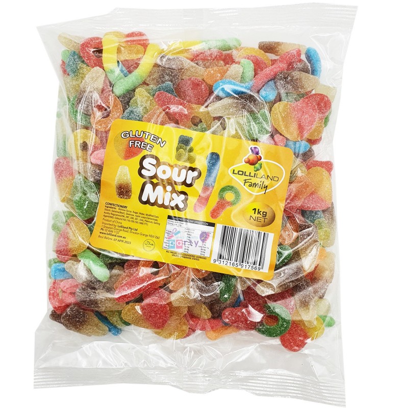 Sour Mix Lollies (1kg) | Bulk Candy, Lollies & Chocolates | Who Wants 2 ...