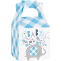 Blue Baby Elephant Favour Boxes (Pack of 8)