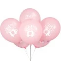 Pink Baby Elephant Baby Shower Balloons (Pack of 8)