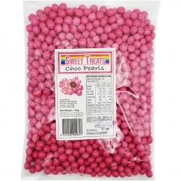 Pink Chocolate Pearls (1kg) | Lollies Party Supplies