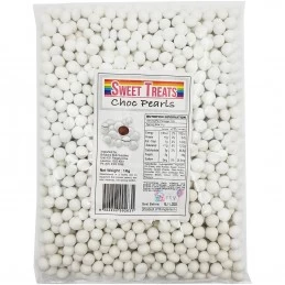 White Chocolate Pearls (1kg) | Lollies Party Supplies
