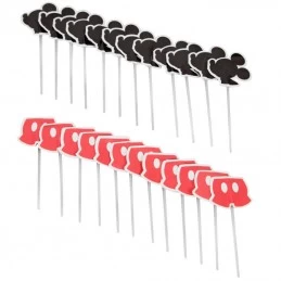 Mickey Mouse Cupcake Picks (Pack of 24) | Mickey Mouse Party Supplies