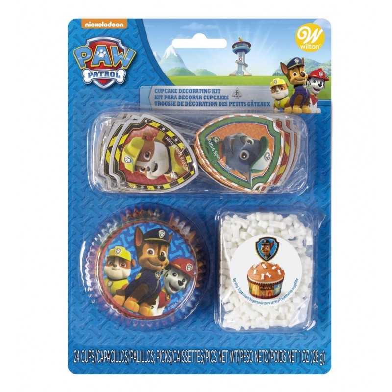 Paw Patrol Cupcake Decorating Kit (Set of 24) | Paw Patrol Party Supplies