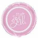 Pink Hearts Baby Shower Balloon