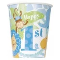Blue Jungle Safari 1st Birthday Paper Cups (Pack of 8)