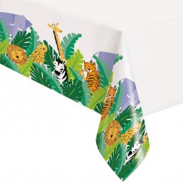 Animal Jungle Plastic Tablecloth | Jungle Animals Party Supplies