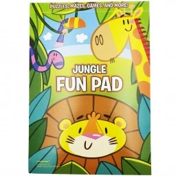 Jungle Fun Activity Pads (Set of 8) | Jungle Animals Party Supplies