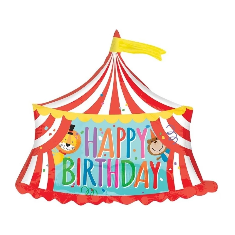 Circus Tent Foil Balloon | Circus Party Supplies