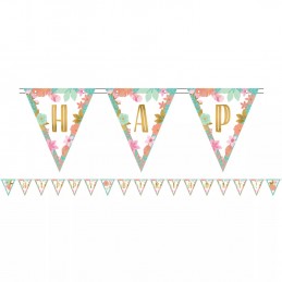 Boho Birthday Girl Pennant Banner | Boho Birthday Party Supplies
