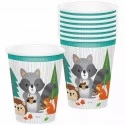 Woodland Animals Paper Cups (Pack of 8)