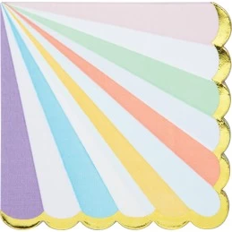 Pretty Pastels Large Napkins (Pack of 16) | Gender Reveal Party Supplies