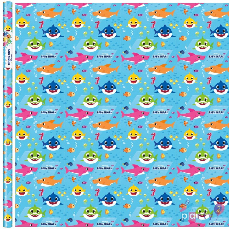 Baby Shark Gift Wrap | Baby Shark Party Supplies