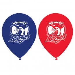 NRL Sydney Roosters Latex Balloons (Pack of 5) | Rugby League NRL Balloons Party Supplies