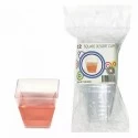 Mini Plastic Square Dessert Cups 5.1cm (Pack of 12)